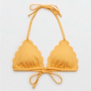 Aerie Waffle Scalloped Bikini Top